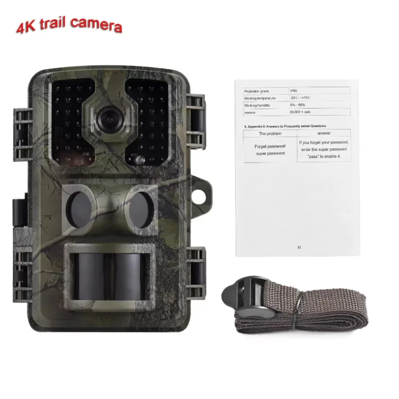 

4K FHD Hunting Cameras IP66 Security Outdoor Night Vision Trail Cam