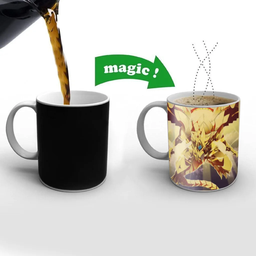 

Manga-Yu-Gi-Oh-Anime-Free shipping Mug Changing Color Ceramic Coffee Mugs Magic Tea Cup Best Gift For Your Friends