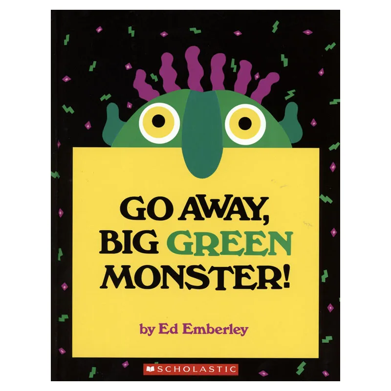 Go Away Big Green Monster Learning English Language Books for Kids Classroom Decoration Montessori Reading Picture Paper Books