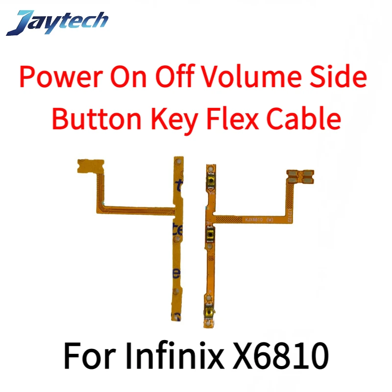 10 peças para infinix x680 x687 x689 x6810 x6811 x6812 x6815 x6815c x6817 x6820 5g botão de volume interruptor liga/desliga flex