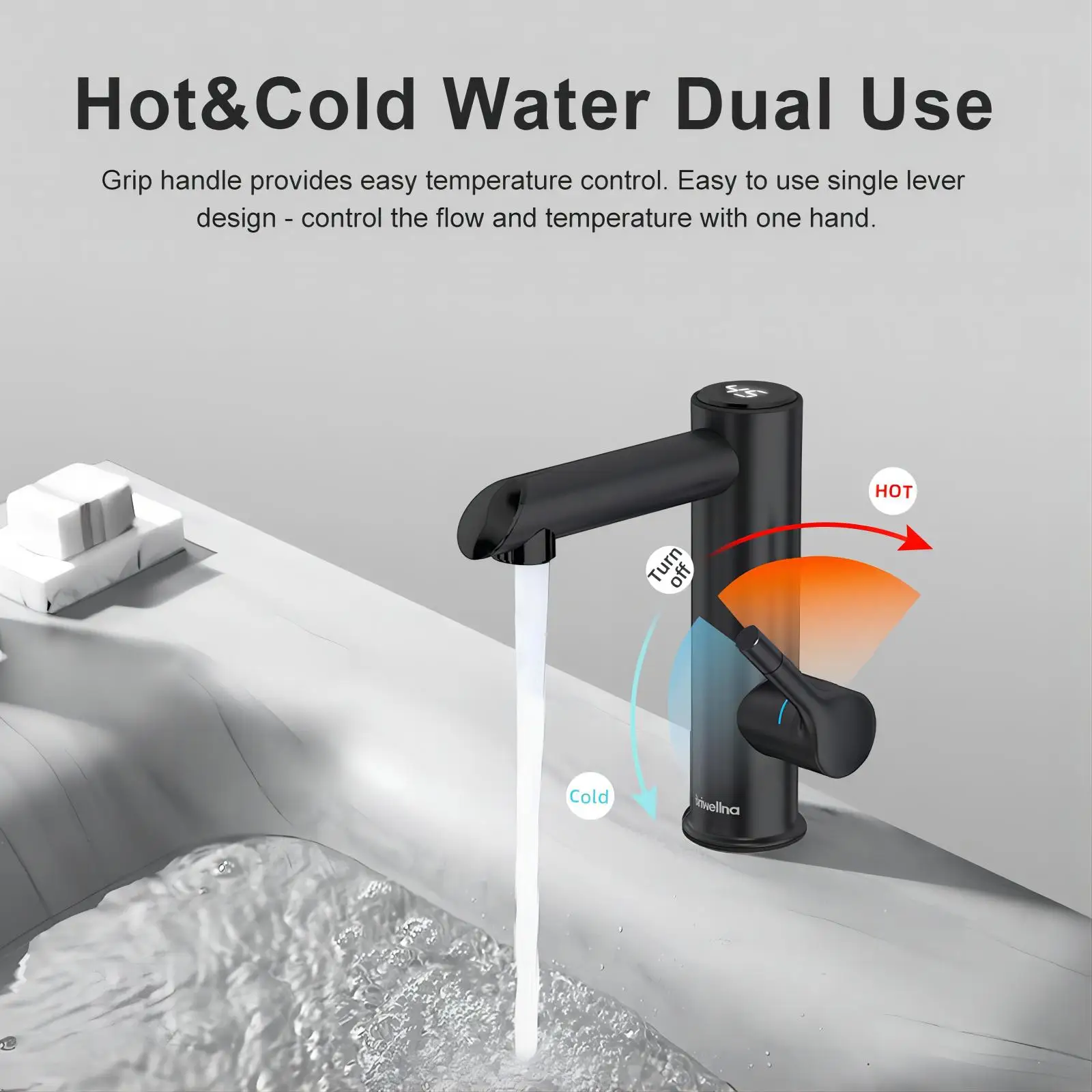 

Кухонный мгновенный электрический водонагреватель с корпусом из нержавеющей стали 304, быстрый нагрев, кран для горячей воды для ванной комнаты, кухни