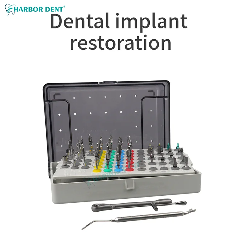 Dental Guided Implant Tool kit Surgery Kit Stainless Steel Tissue Punch Pilot Reaming Anchor Drills Guider Set