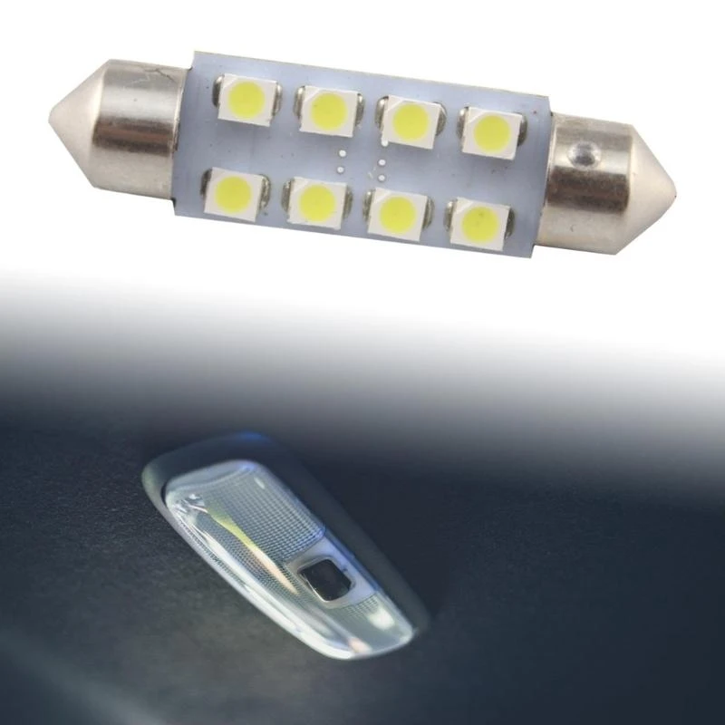 

12V White Led 31mm 36mm 39mm 41mm Interior Festoon Dome Luggage Lamp Reading Bulb Door Read Lighting For Automotive Use
