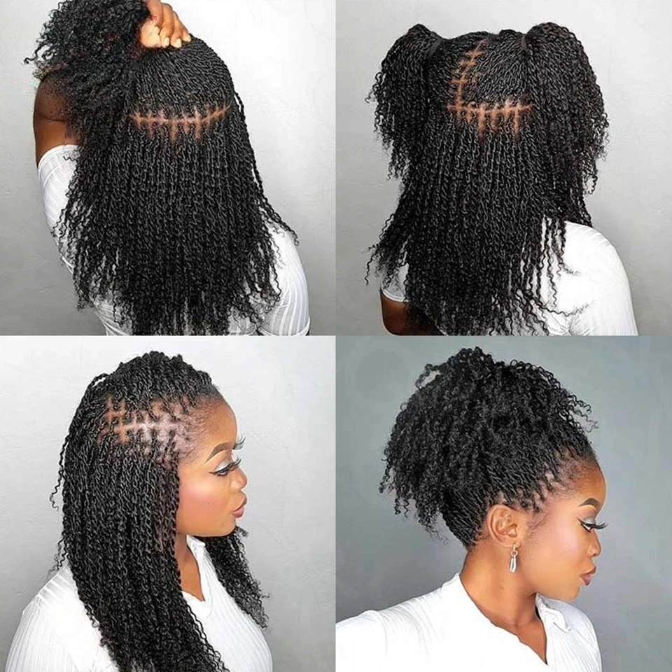 QVR Kinky Twist Style Afro kinky Bulk Braiding Human Hair for Braiding & Mini Twists & dreadlocks natural wick human braids