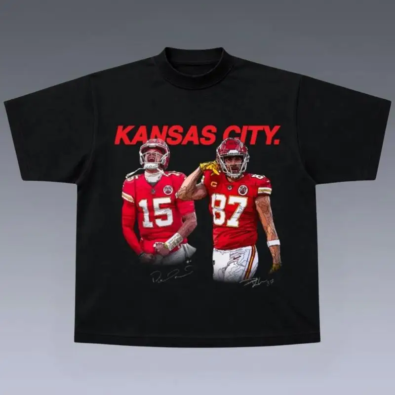 Youth and Adult Kansas Football Graphic T-Shirt, Patrick #Mahomeee Travis #Kelceee Shirt, Graphic Tees for Boys, Kansas Football merch, Graphic Tees, youth teen boys clothing, kids clothing boys