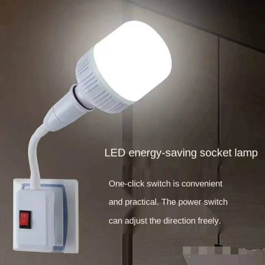 

Flexible E27 Bulb Socket Extender E27 Lamp Rotating Base Lamp Holder Bulb Socket Base Lamp Holder LED Light Adaptor Dropshipping