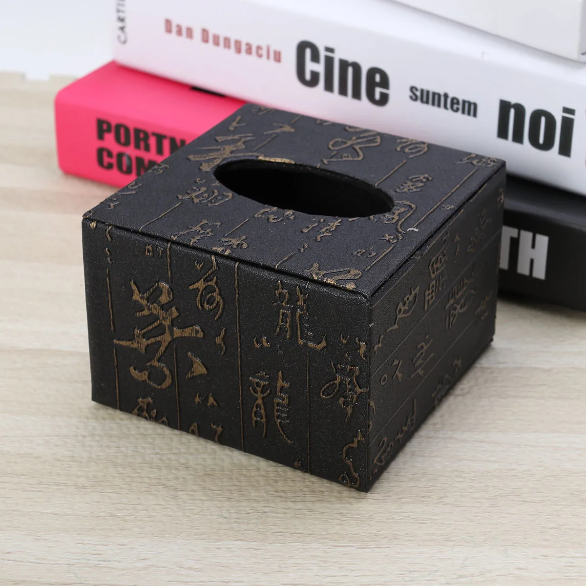 

Wooden Tissue Box Retro Cover Napkin Holder Square Paper Towel Container Bathroom Office Home Storage Practical Decor