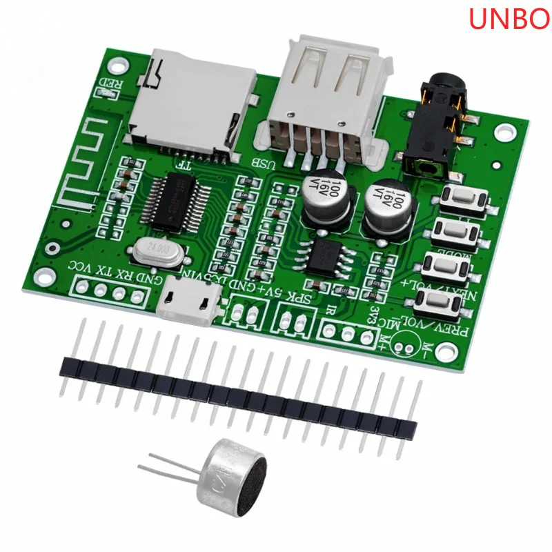 BT201 Dual Mode 5.0 Bluetooth Lossless Audio Power Amplifier Board Module Tf Card U Disk Ble Spp Serial Port Transparent Trans