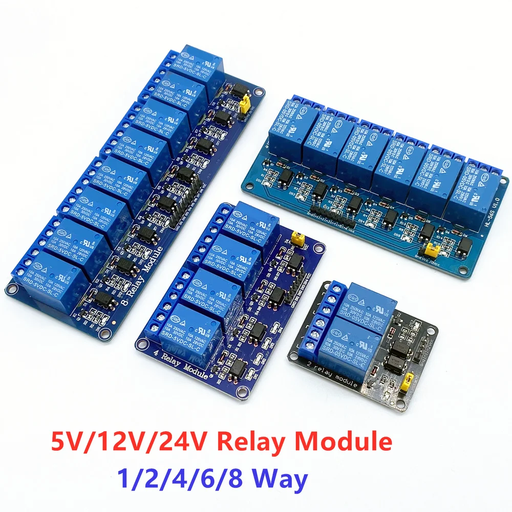 5V 12V1 2 4 6 8 Channel Relay Module With Optocoupler Relay Output 1 2 4 6 8 Way Relay Module For Arduino In stock