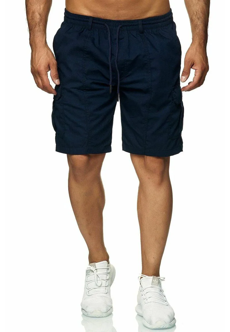 Pantalones cortos holgados para hombre, pantalón informal de cinco cuartos, con múltiples bolsillos, ideal para el verano