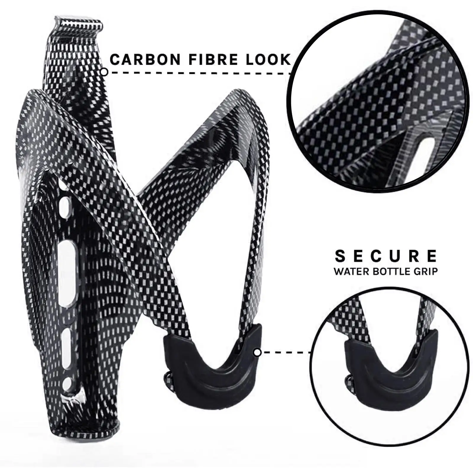 Ultra Light Full Carbon Fiber Bicycle Water Bottle Cage Bike Drink Holder Lightweight for MTB Mountain Bike Road Bike Cycling