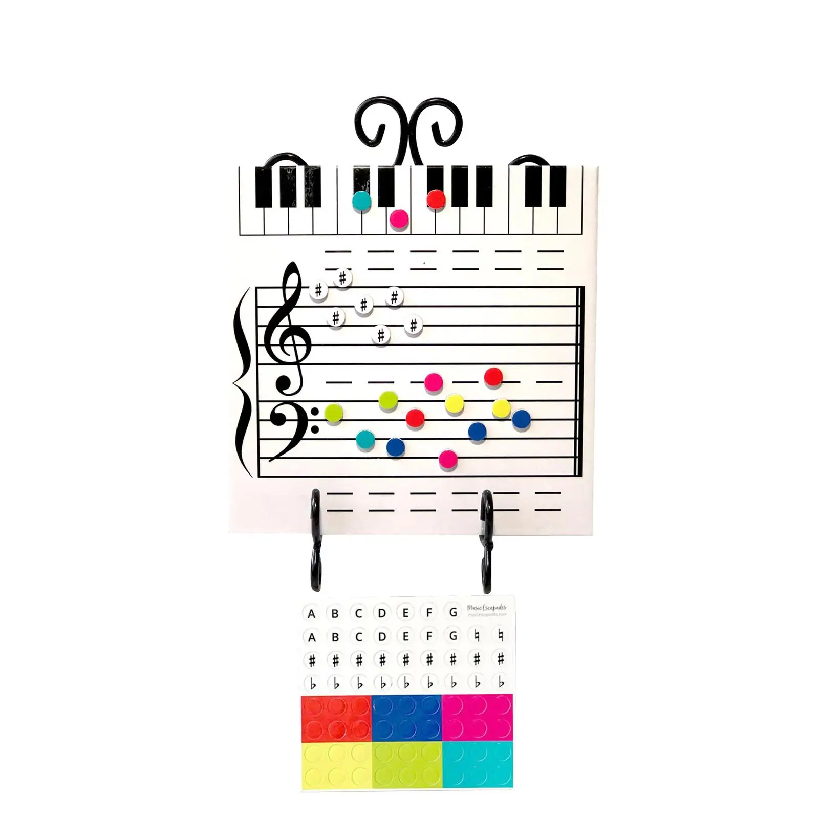 Dry Erase Music Lap White Board Portable Multipurpose Magnetic Dry Erase Board for Preschool Gift Party Favors Birthday Outdoor