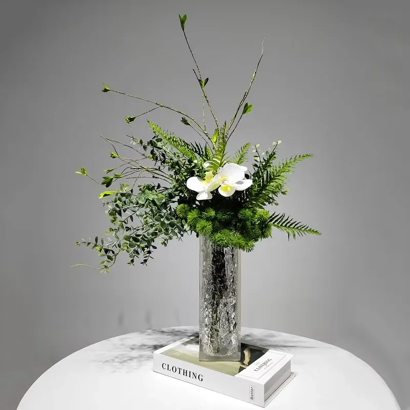 Modern Artificial Flower Vase Set for Wedding Event Table Display Premium Courtyard Home Decor Gifts Elegant Floral