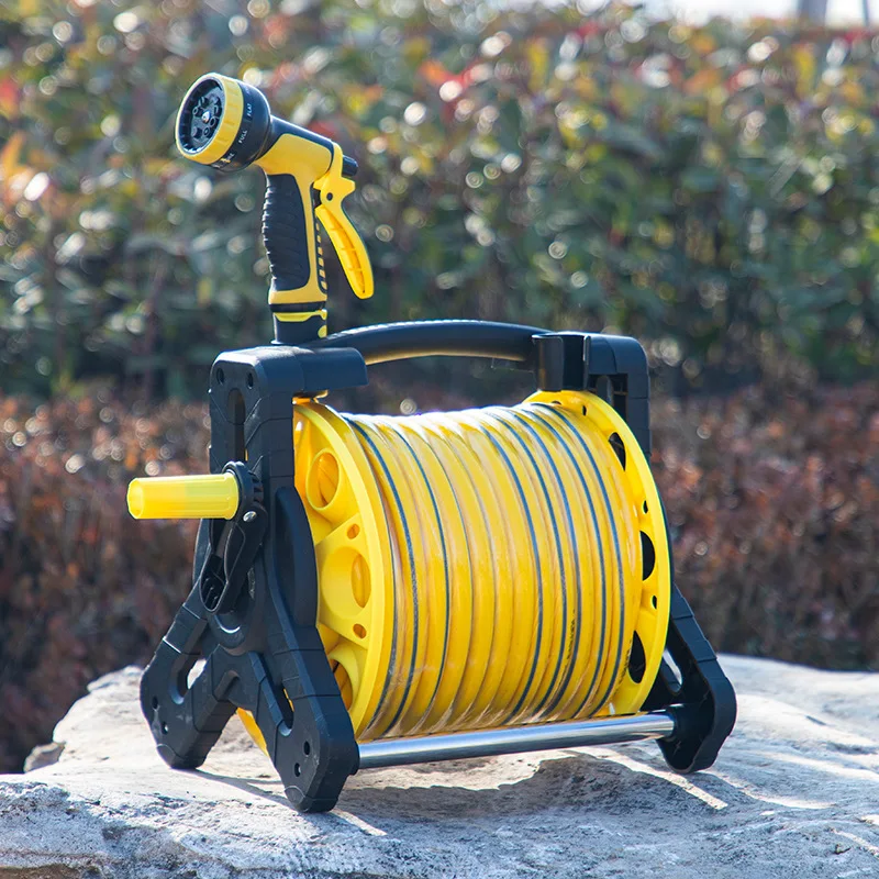 

Portable high pressure car wash water pipe water wheel storage rack Garden storage waters pipe artifact Pipe wrapper Waters pip