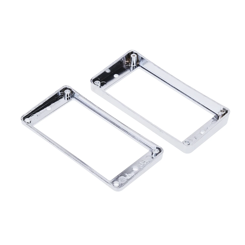 LP Electric Guitar Pickup Curved Frame High and Low Curved Frame Set Chrome-Plated Plastic Guitar Pickup Frame Mounting Ring