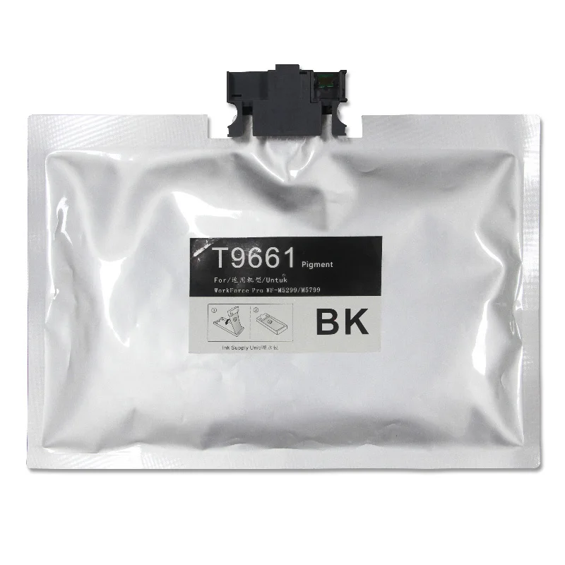 Compatível Bolsa de Tinta Tinta Pigmento Completo com Chip para Epson wf M5299 M5799dwf M5299dw M5298dw M5799 M5298 Priner T9641 T9651 T9661