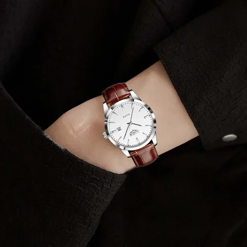 Imagen 2 del producto LIGE top 2025 nuevos relojes para mujer, reloj sencillo resistente al agua luminoso para mujer, relojes de cuero de moda para mujer, reloj de mujer + caja