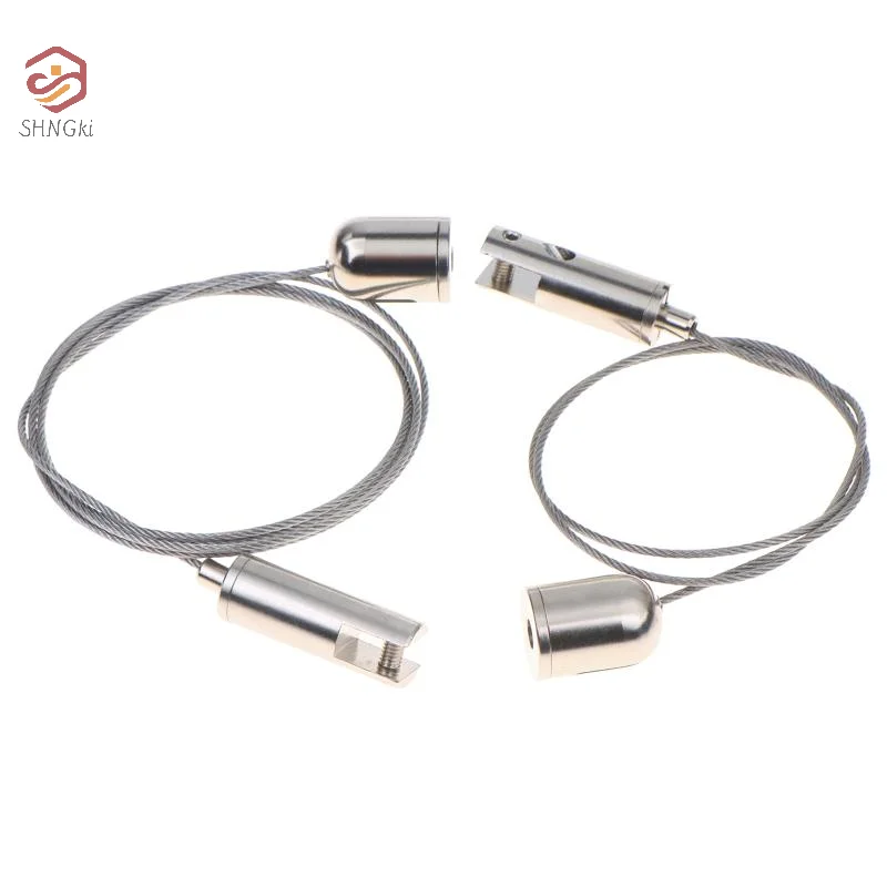 0.5/1mm Retractable Rope, Steel Wire Rope Hanging Picture Stainless Steel Acrylic/Billboard Fixture Hanging Sling