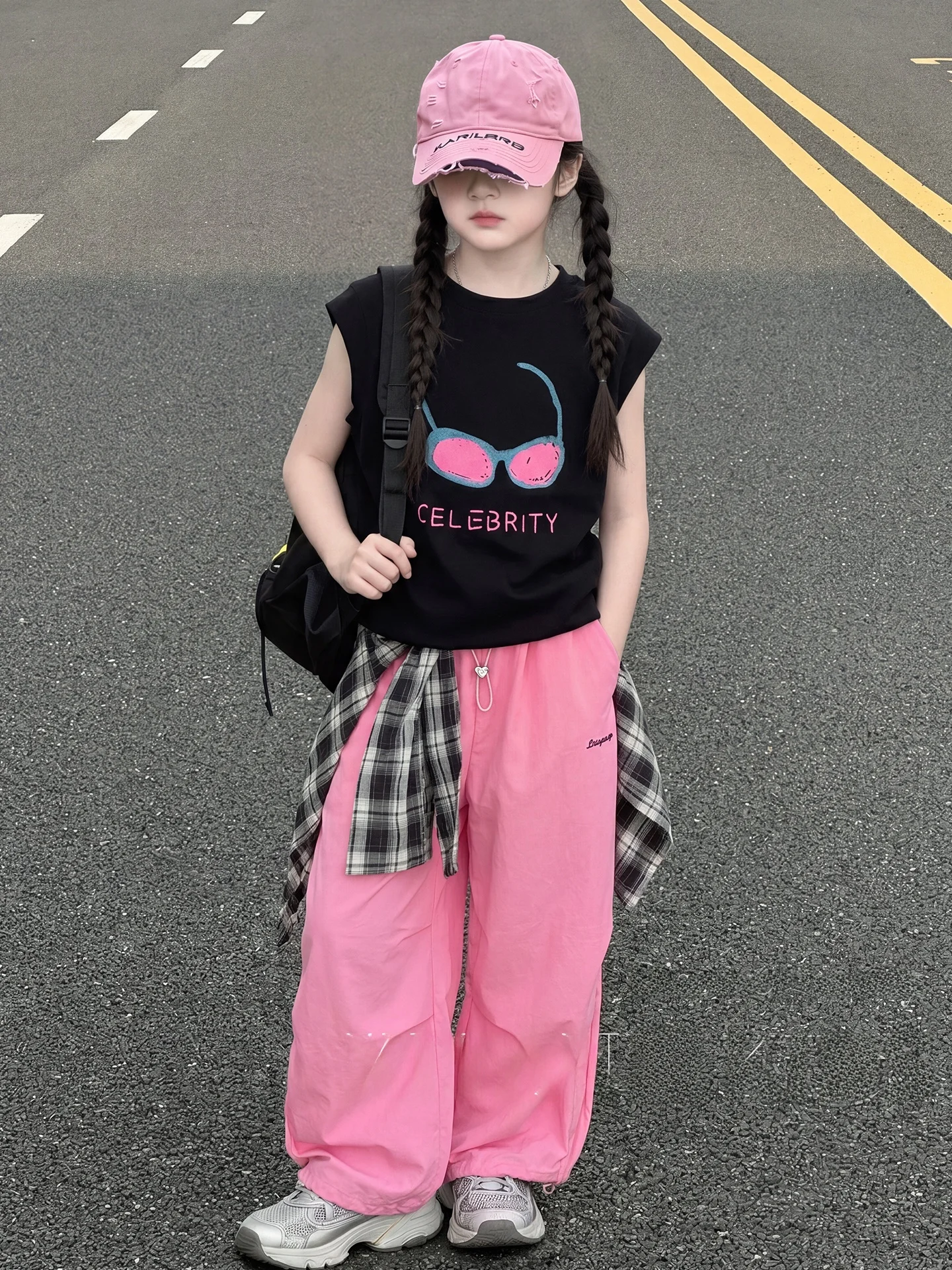 completo-estivo-per-ragazze-in-stile-coreano-pantaloni-a-gamba-larga-per-adolescenti-set-di-abbigliamento-per-bambini-in-tinta-unita-moda-cool-e-trendy-per-bambini