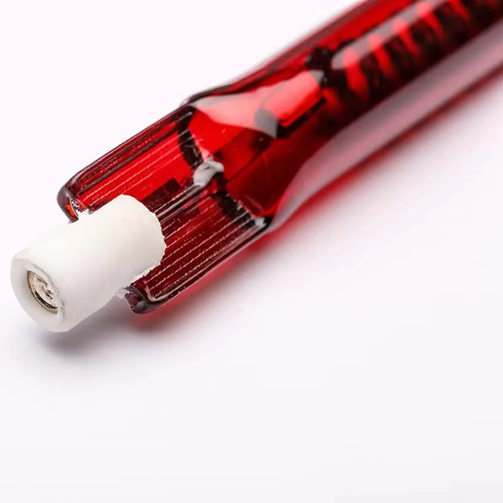 HoneyFly 10pcs 254mm Infrared Carbon Lamp 220V 300W/500W R7S Ruby Quartz Lamp Heating Customized Support Low Brightness