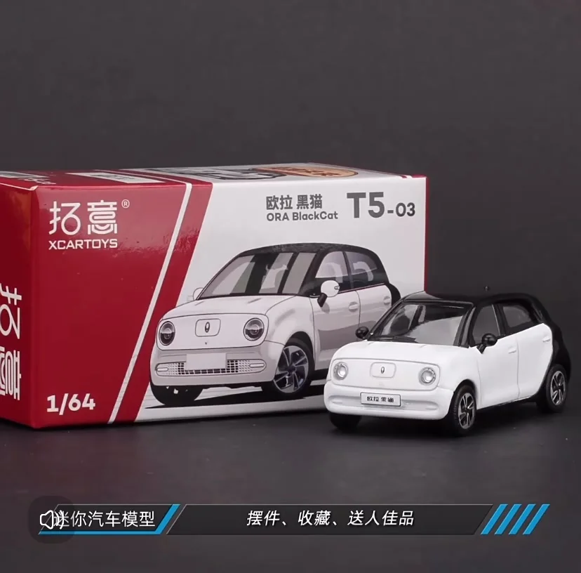 XCARTOYS 1/64 Scale Great Wall Electric New Energy ORA Black Cat