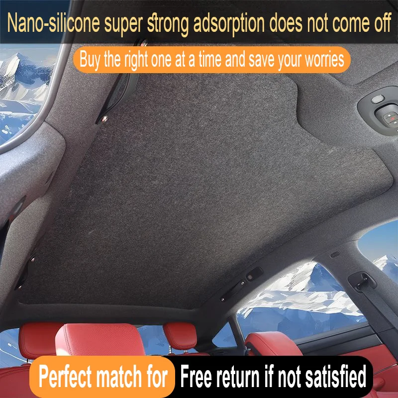 Sunroof Insulation Roof Visor For Nissan Patrol Y63 2024~2027 2026 Sun Protection Anti-UV Electrostatic Adsorption Sky Sunshade