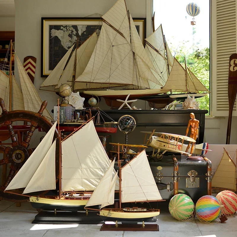 

Classic Sailing Model Multiple Models Vintage Ornament Decoration Gifts