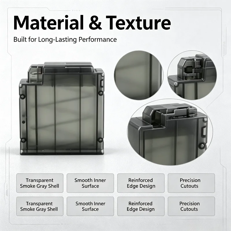 Multi-size Partition Storage Box Simulated Gold Plastic Shells Hobby Model Assembly Fittings