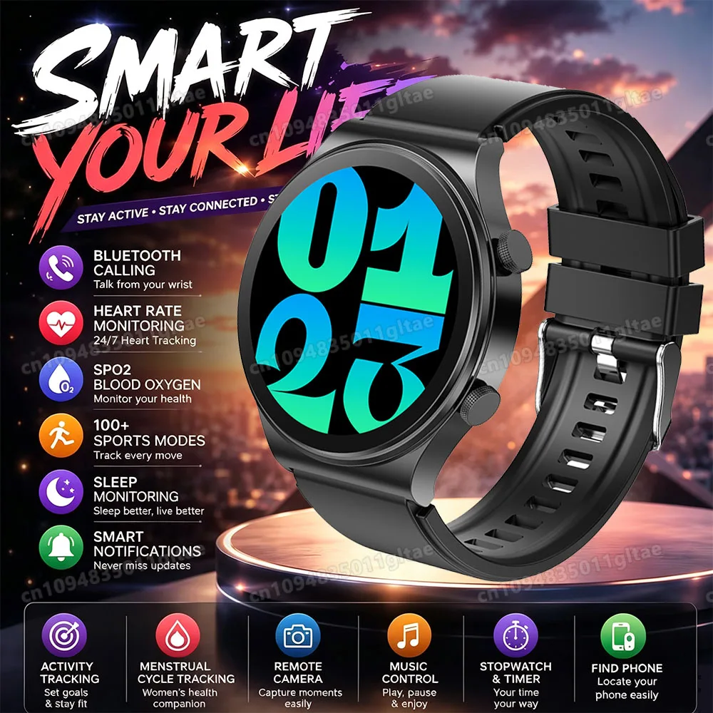 New Watch 5 Pro GPS SmartWatch BluetoothCall IP68 Waterproof AMOLED Screen Custom Watch Face Sport Smartwatch Men Women iOS HT30