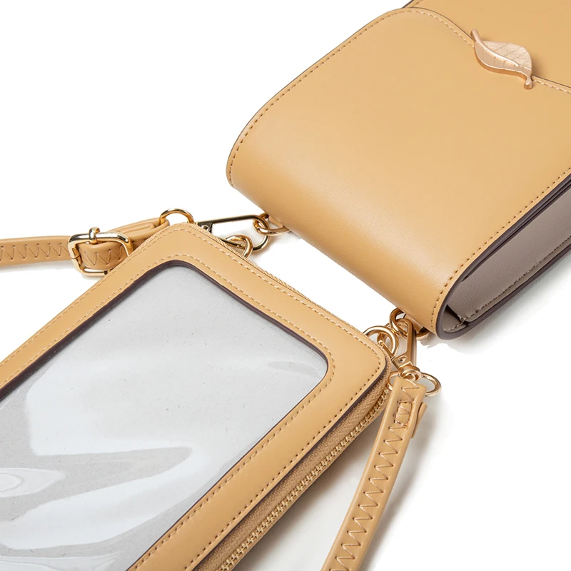 Torba crossbody z ekranem dotykowym damska 2024 wiosna/lato nowe japońskie i Korea południowa mała świeża skóra PU high-end boutique hashi