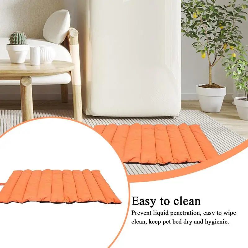 

Foldable Dog Bed Double Sided Camping Dog Pet Mat Comfortable Portable Anti Slip Mattress Cushion Pet Blanket For Backpacking