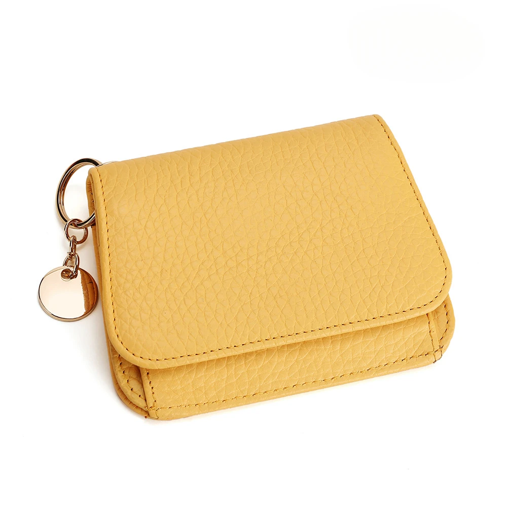 Genuine Leather Women Wallet Fashion Cute Women's Wallet Small Zipper Coin Wallet Female Short Leather Women Purse Card