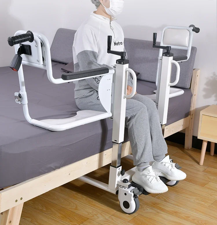 Multifunctional lift machine bedridden elderly hand lift transfer car paralyzed disabled care toilet chair shifter