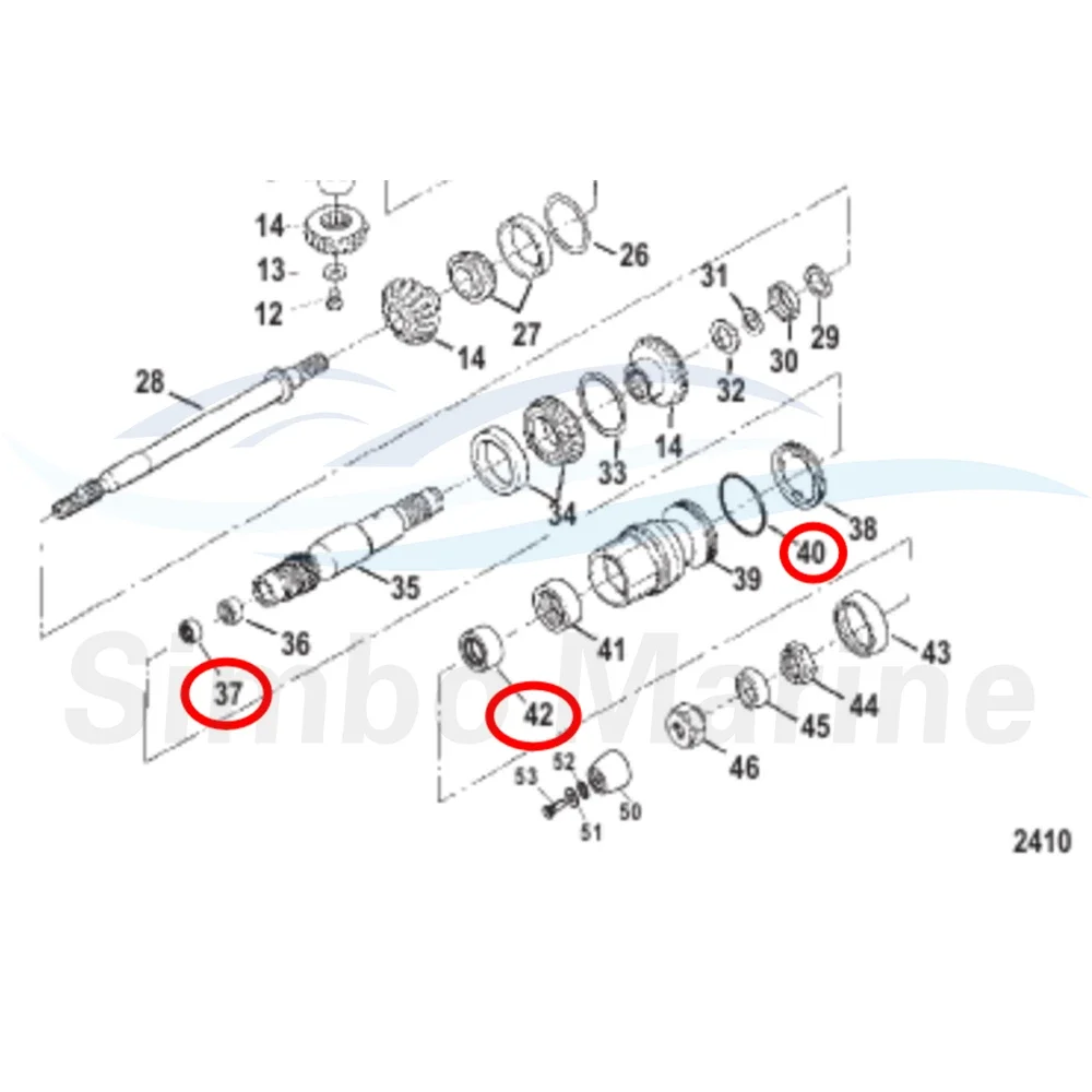 Lower Unit Oil Seal Kit 8M0033407 25-805331 For Mercruiser Stern Drive BRAVO III