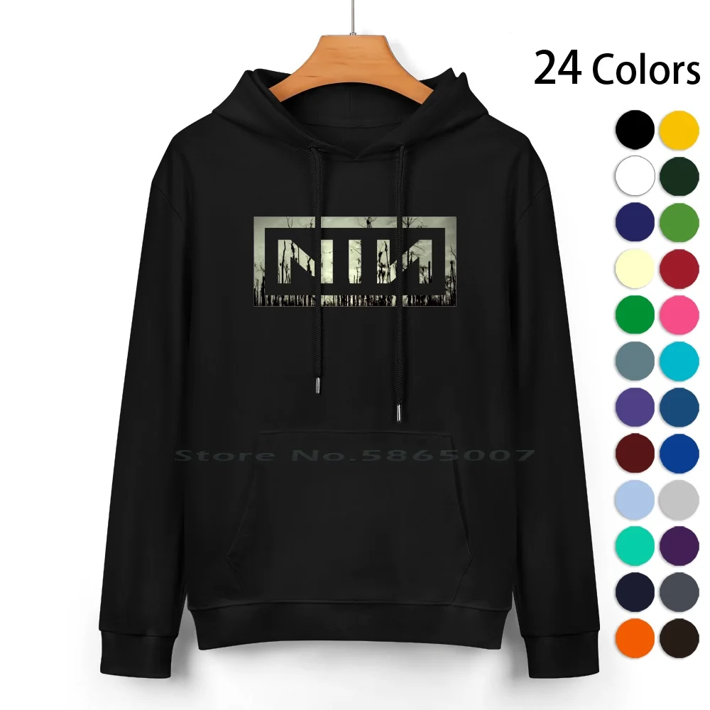 The Nails Down In Pure Cotton Hoodie Sweater 24 Colors Tour Live Teen Inch Youth Music Nine Alternative Popular Indie 100%