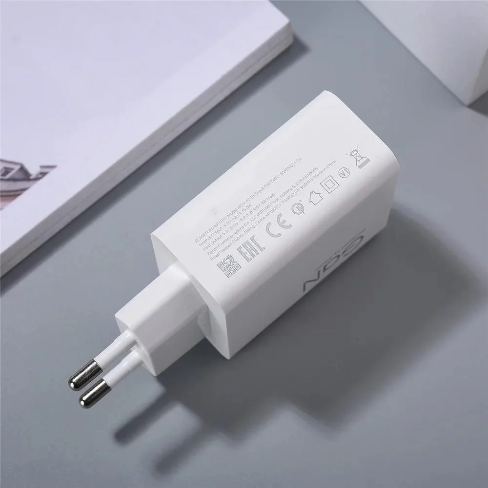 Xiaomi Mijia 67W Turbo Fast Charger EU/US Plug 6A 1/1.5/2M Type C Cable For Mi 12 13 14 Ultra Redmi K40S K50 Note 11 Pro