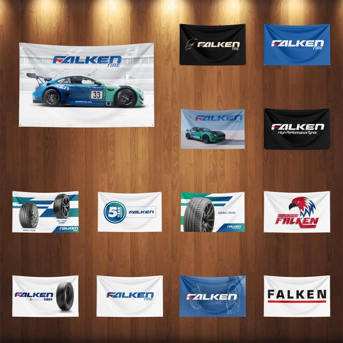 

3x5ft F-Falken Tiress Auto Parts Flag Room Decor Flag Outdoor Decorations Flags for Rooms