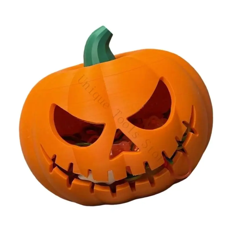 M89A Halloween Pumpkin Decor Jacks O Lantern Tabletop Accent, PLAs 3D Printed