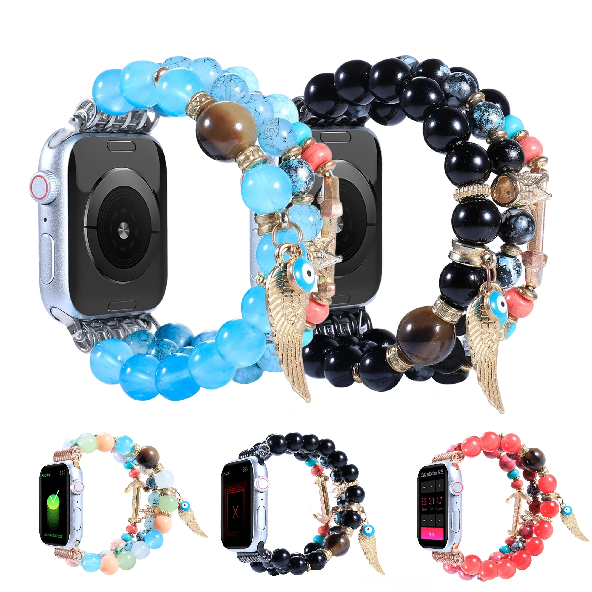 

Jewelry Bracelet Strap for Apple Watch Band Ultra 10 9 8 7 6 5 SE Wristband for iWatch Series 49mm 46mm 45mm 41mm 44mm 40mm Band