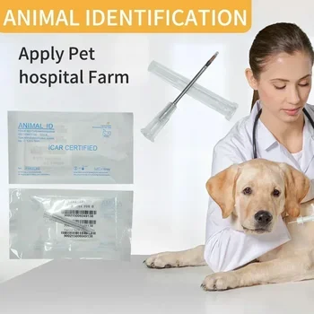 לקבל שקט נפשי 100 מחשבים מופרדים מחט FDX-B תג id מחמד תג חיות מחמד microchip ו em4305 תג זכוכית 2.12x1 2/1.4x 8/1. 25x7mm