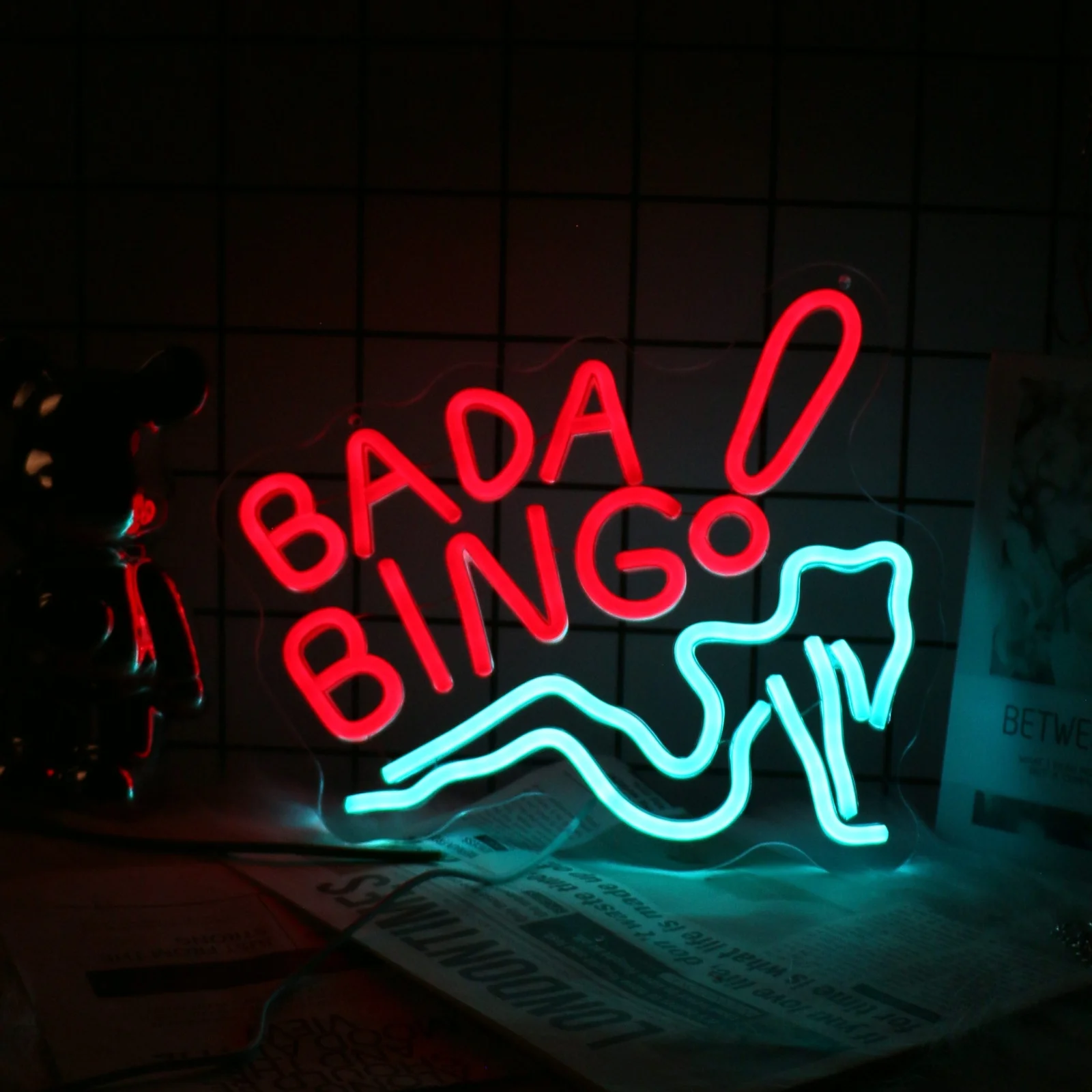 uponray bada bing neon signs wall decor for man cave light up quarto bar pub loja clube festa estudio de danca 01