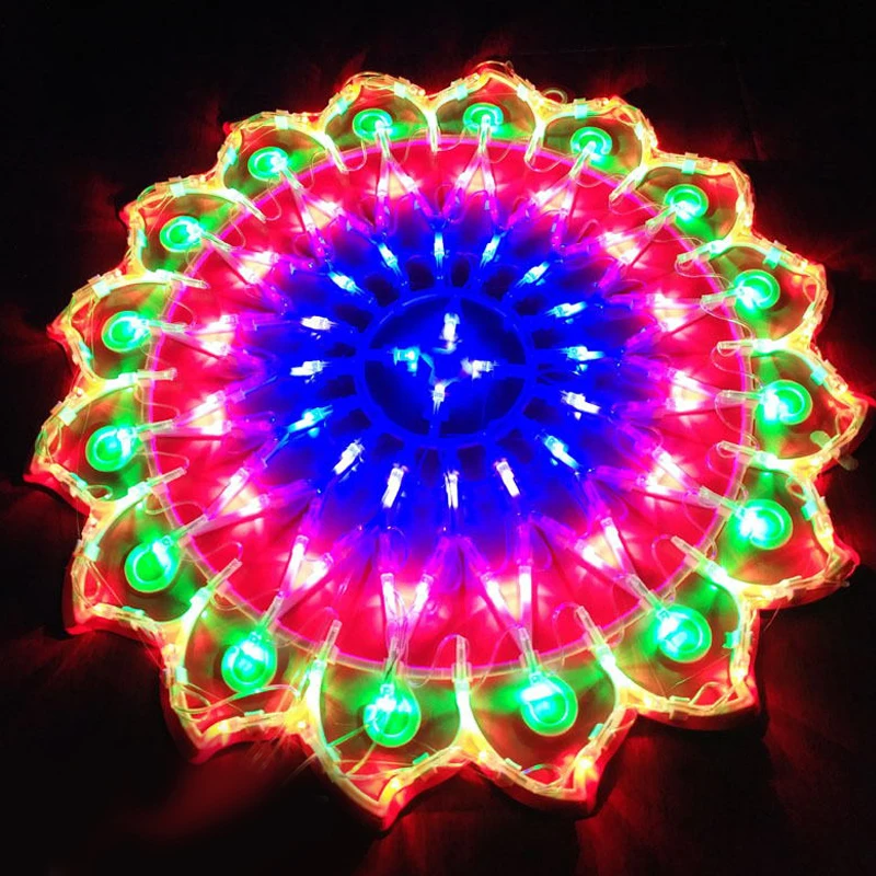 LED Decoration Light Peacock Love Five-pointed Star Atmosphere Lamp For Room Christmas Wedding Party Colorful Decorative Lights