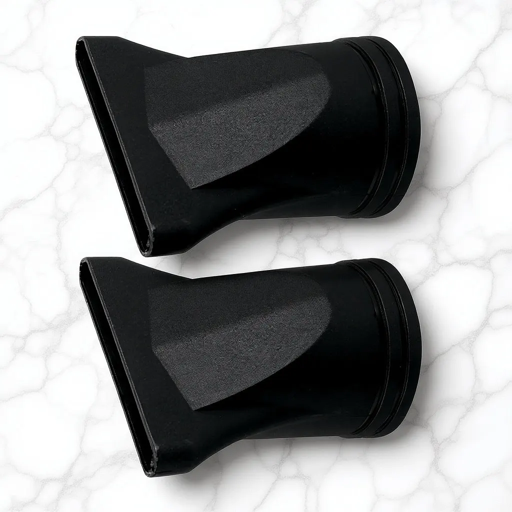 2Pcs Hair Dryer Nozzle Black Concentrator Attachment for Blow Dryers 4.5cm Salon Styling Diffuser Tips Hairdressing Accessories