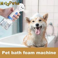 Creative Pet Cleaning Foam Machine Cartoon Wireless Shampoo Foam Sprayer Electric Panda Shape Automatic Soap Dispenser