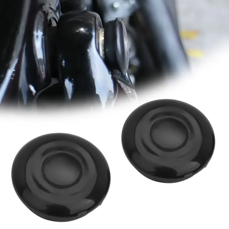 

Black Motorcycle Rear ABS Fork Boot Protector Decoration Cover For Harley Sportster XL883 XL1200 X48 2004-up Dyna 2006-up