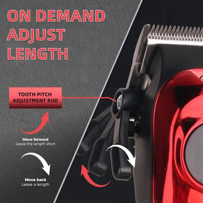 ماكينة قص الشعر الاحترافية الجديدة من KIKIDO للرجال، شاشة رقمية قابلة لإعادة الشحن، ماكينة تشذيب الشعر الكهربائية المحمولة لقص الشعر العائلي #3