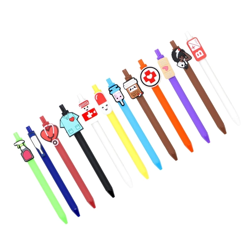 6/10/12x/Set Oil Pen 1.0mm Retractable Ballpoint Pen Oil Pen for Medical Student