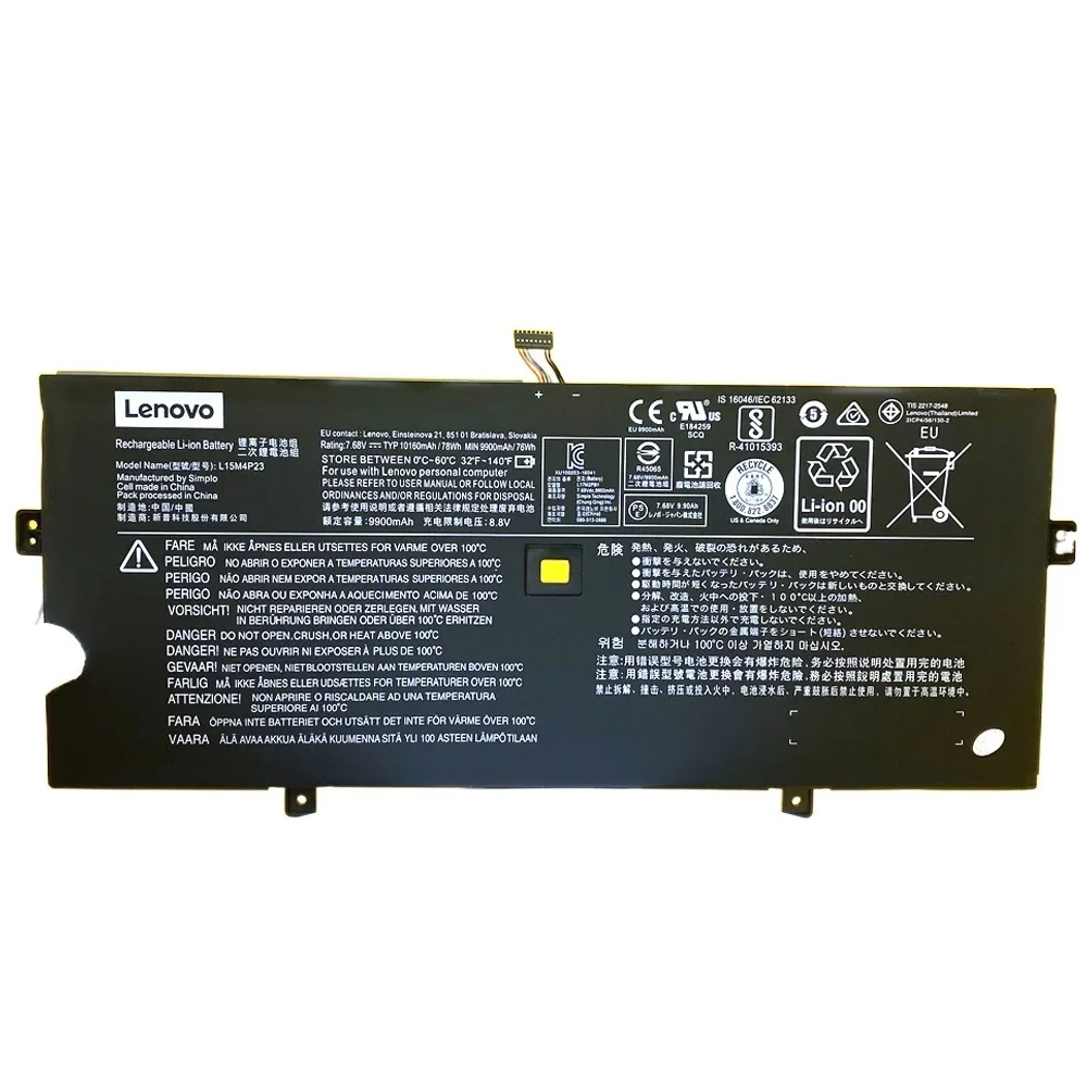 New NEW Original Laptop Battery For Lenovo Yoga 910-13IKB Yoga 910 13 80VF,Yoga 5 Pro(512G) L15C4P21 L15M4P23 L15M4P21 L15C4P22