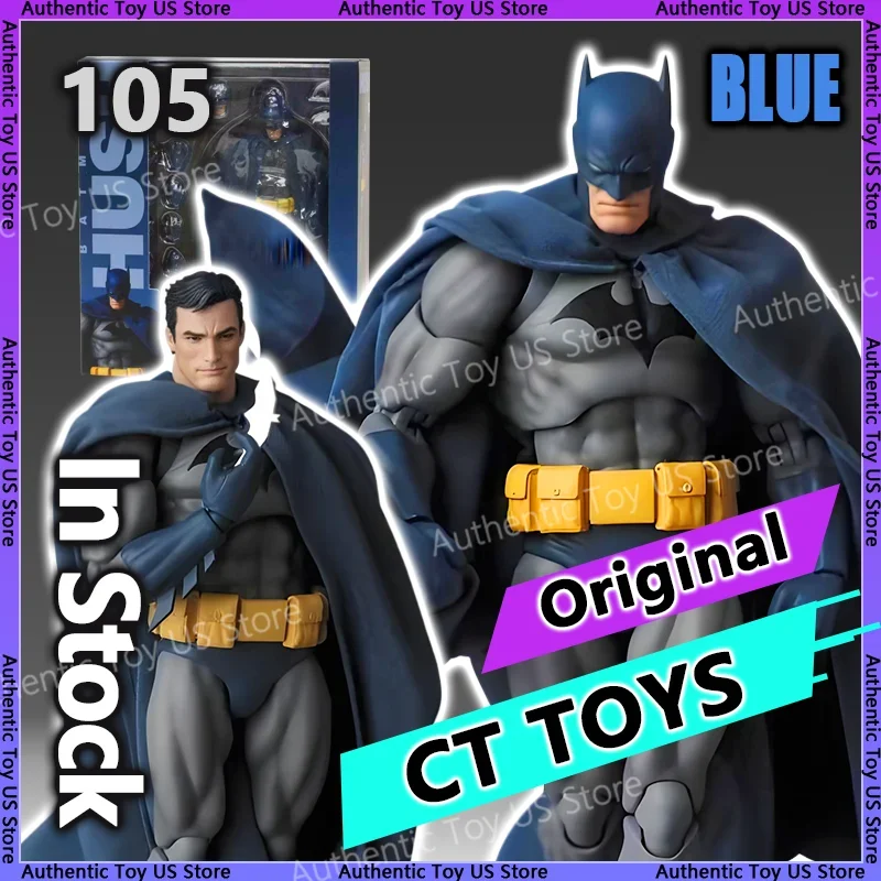 

Hot-New CT Toys Batman Hush Blue Version Mafex 105 Bat Man Black Version Dc Anime Action Figure Figurine Model Statue Gifts Toys