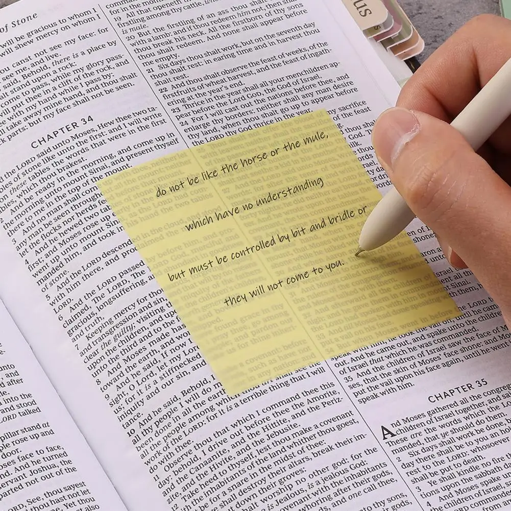 แผ่นบันทึกย่อช่วยเตือนใสกันน้ำกันลื่นเขียนบันทึกย่อช่วยเตือนกันน้ำโปร่งแสงสำหรับนักเรียน